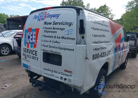 2022 GMC Savana Cargo Rwd 2500 Regular Wheelbase Work Van из США, поврежденный, VIN 1GTW7AF70N1221437